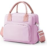 Cute Lunch Bag for Women, Corduroy Lunch Box for Work Lunch Tote Bag Women, Reusable Insulated Cooler Lunch Box for Travel