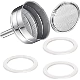 Boao 5 Pcs Moka Pot Funnel Kit Compatible with Classic Moka Filter, 6-Cup