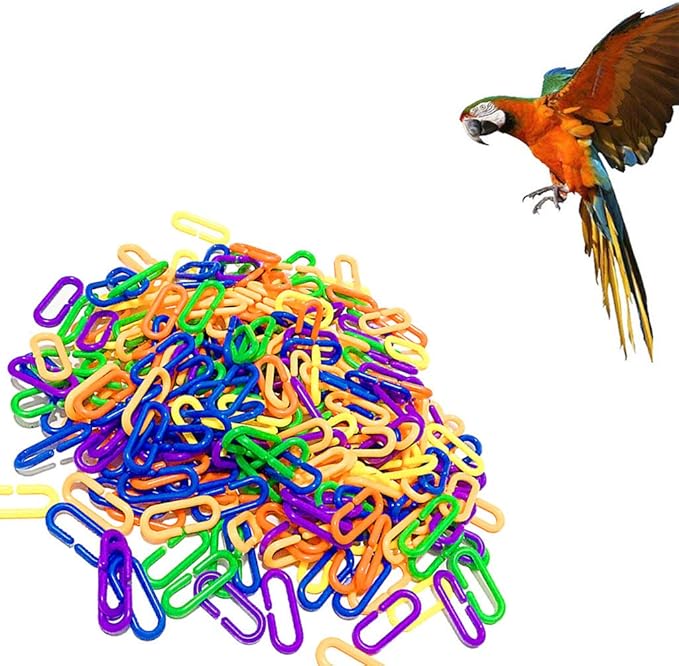 エミリのペット楽園 100ピース プラスチックcクリップフックチェーン リンクスcリンクスラットオウム鳥のおもちゃケージ 耐久性のあるプラスチック製cリンクシュガーグライダーオウム鳥のおもちゃ部品 マルチカラー エミリのペット楽園 Amazon