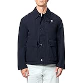 Lacoste mens Short Lightweight Water-repellent Parka