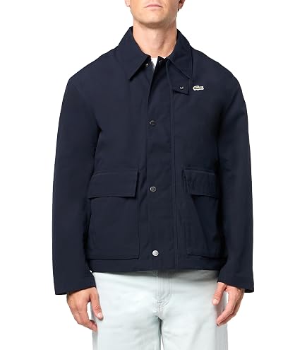 Lacoste Men's Long Sleeve Aop L Full Zip Hoodless Blouson Jacket W