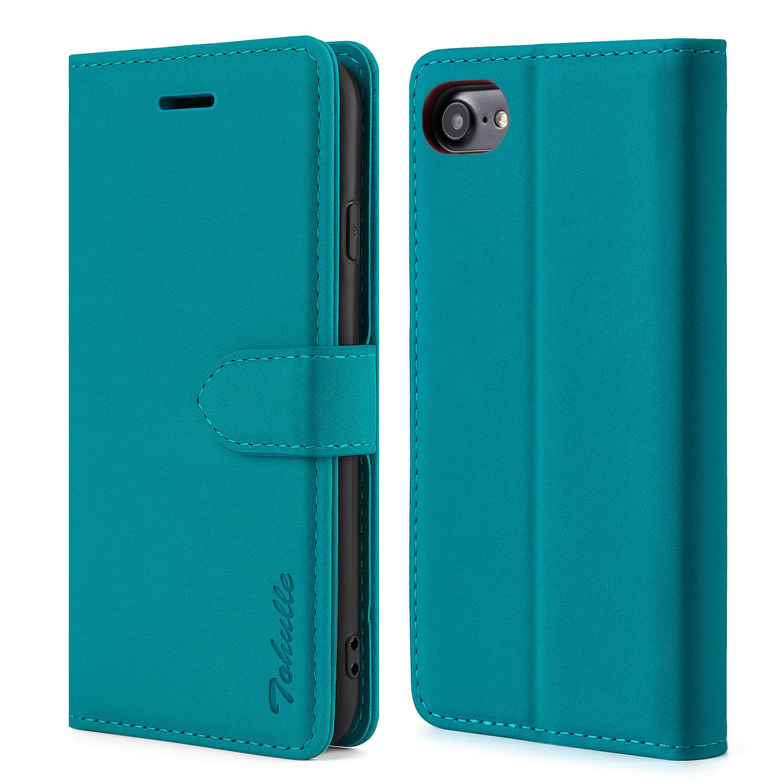 TOHULLE Case for iPhone 7 iPhone 8 iPhone SE 2020, Premium PU Leather Wallet Case with Card Holder Kickstand Magnetic Closure Flip Folio Case Cover Compatible with iPhone 7/8/SE 2020 - Blue