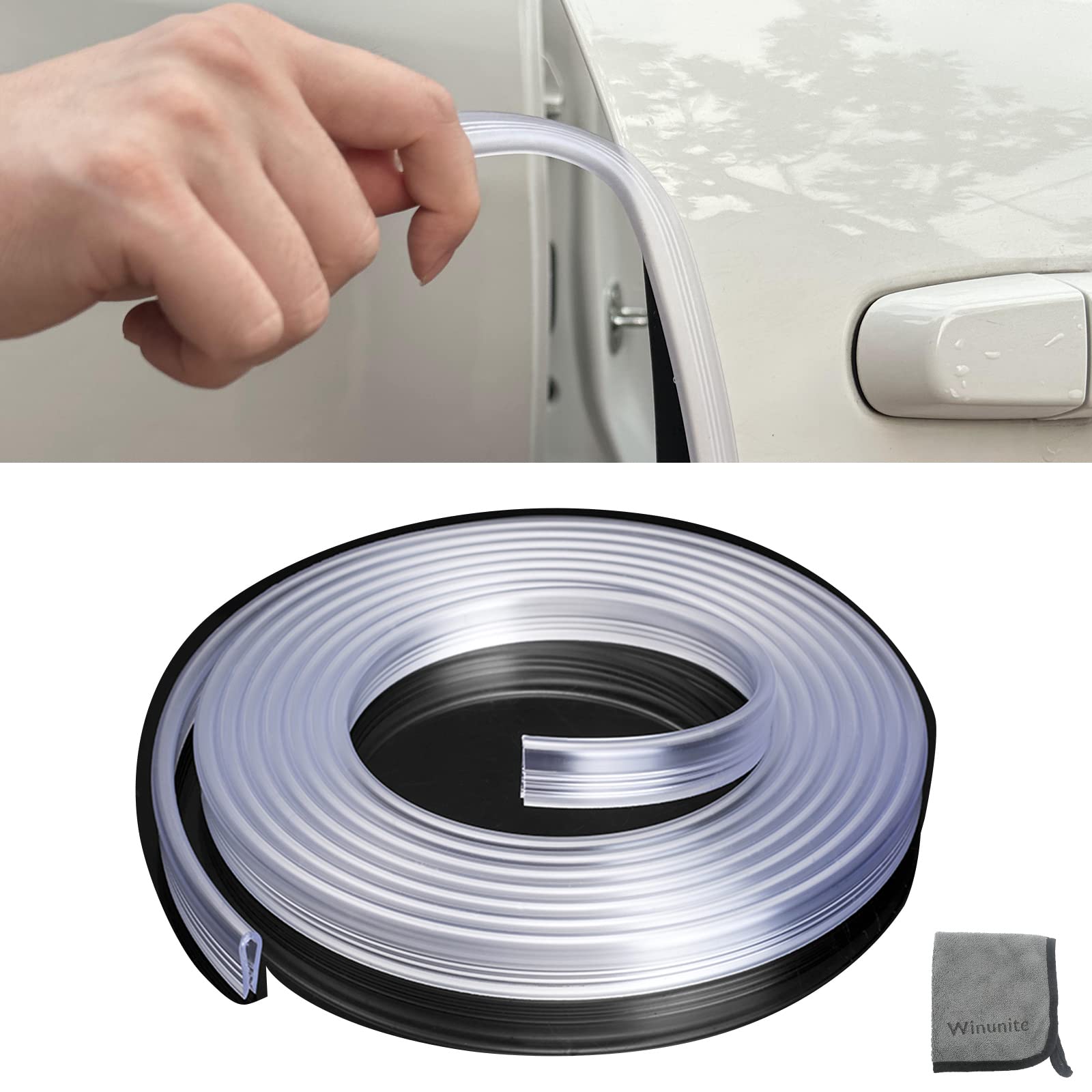 thumbnail image 2 of Quattroerre Transparent Car Bumper Door Profile – 5 Meter Roll, Made In Italy 2 of 6