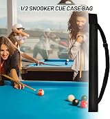 Bansusu Snooker Cue Case 1/2 Black Nylon Lightweight with Adjustable Strap view 5
