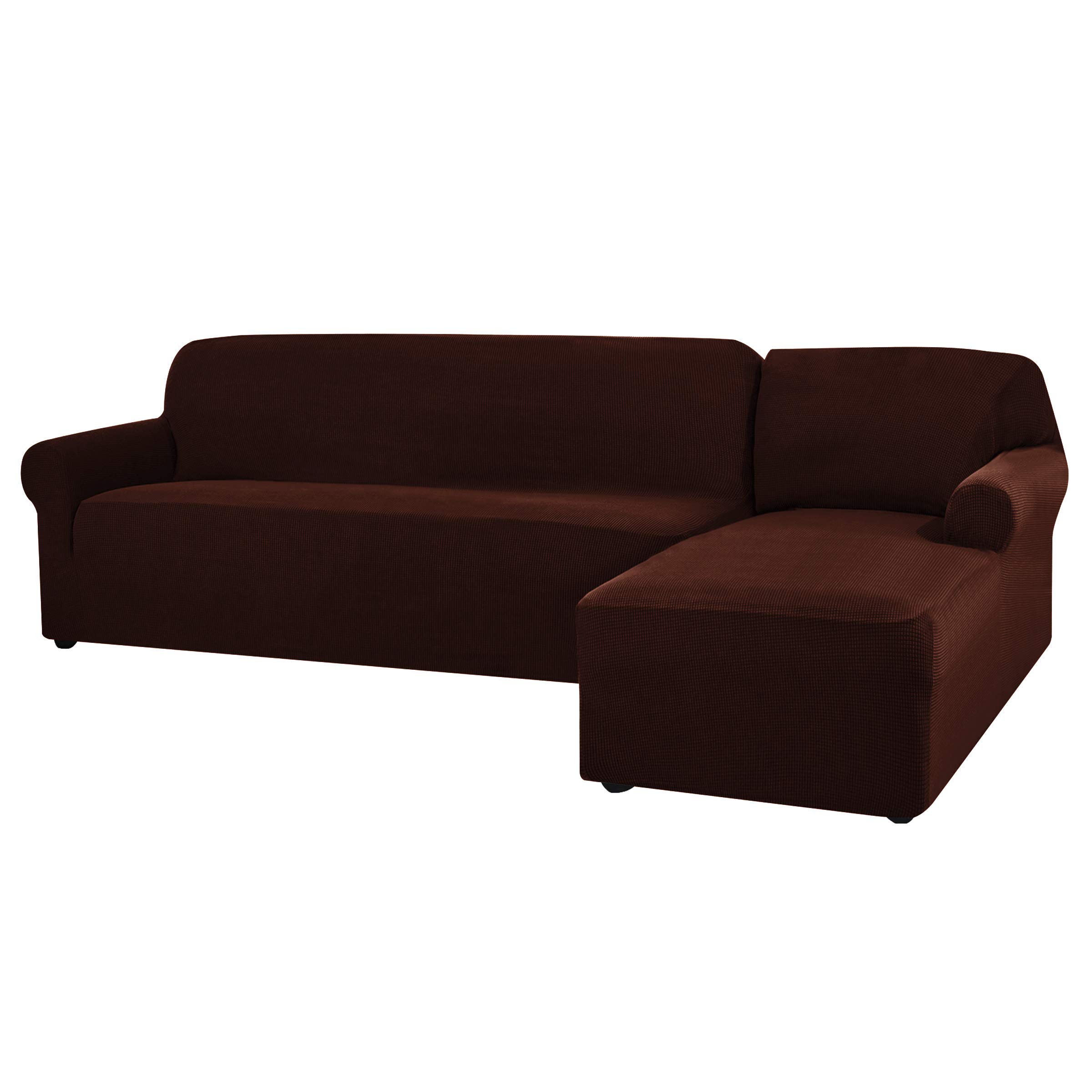 CHUN YI Stretch Sectional Couch Covers Soft L