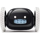 Clocky Alarm Clock on Wheels (Original) |Extra Loud for Heavy Sleeper (Adult or Kid Bed-Room Robot Clockie) Funny, Rolling, R