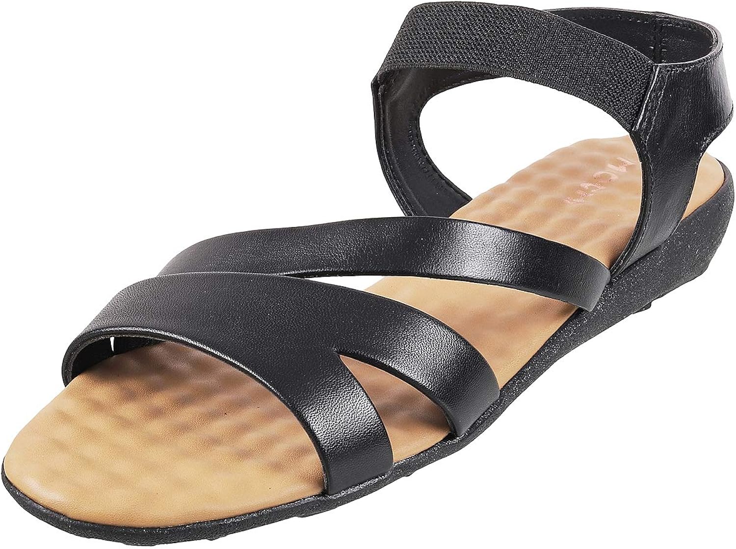 Amazon.com | Mochi Women's Black Fashion Sandals-9 UK (42 EU) (33-853) | Flats