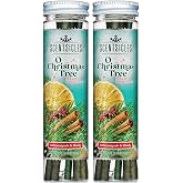 Scentsicles O Christmas Tree Scented Christmas Ornaments 2 Pack | 12 Sticks and Hooks Total