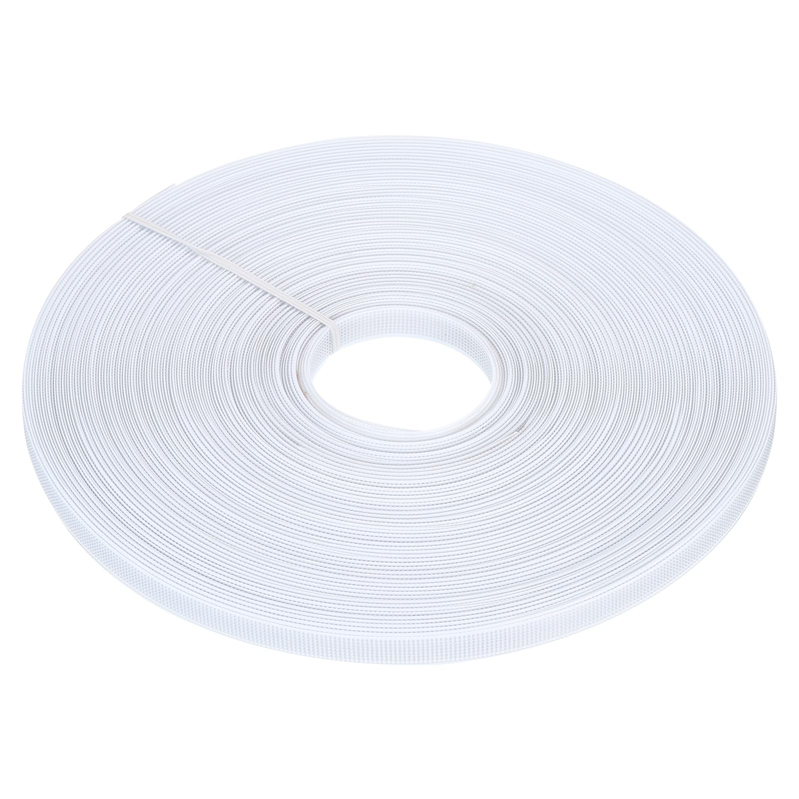 PATIKIL 12mm x 50 Yards Polyester Boning, 1 Roll High-Density Boning for Handmade Dolls Hats Handbags Wedding Dresses, White