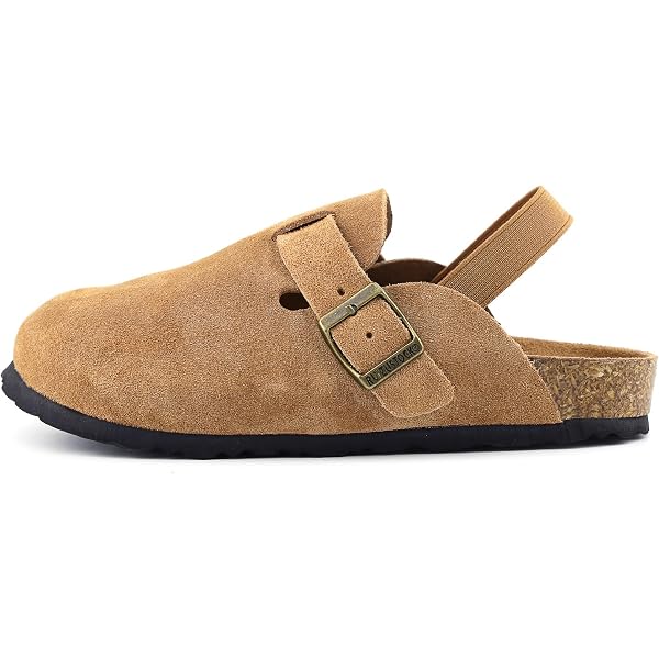 KENSIE GIRL Platform Clog Slippers - Fleece-Lined Suede Mules With Back Strap, Sizes 11-13 Little Kid / 1-4 Big Kid