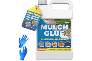 TTDMK 169oz Concentrate Rock Glue, Mulch Glue, Pea Gravel Glue, Non Toxic Gravel Glue, Fast Drying Mulch Landscape Lock Adhesive, Mulch Glue for Pea Gravel, Rock, Leaf, Landscaping, Stones, Bark