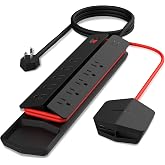 Monster Power Vertex Surge Protector with Detachable USB Power Strip (Black, Power Vertex XL)