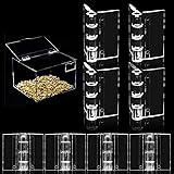 Rierdge 20 Pcs Plastic Hinges Clear, Tranparent