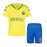 Cnins Boys Soccer Jersey Brasil for Girls Brazil