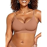 OEAK Womens Wireless Bras Comfortable Push Up Bra No Underwire Bra Full Support Lift Bralette Everyday Seamless Tshirt Bras