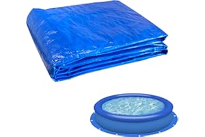 VECACOSIC Round Pool Tarps for Above Ground Pool, Anti-Aging Under Pool Padding, Anti-Puncture Pool Liner Pad Swimming Pool Ground Cloth Protector, Pool Ground Mats for Pool Bottom Protector (12×12 Ft)