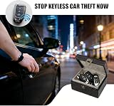 Diyife Car Key Signal Blocker Box Premium Leather Faraday Key Fob Protector view 5