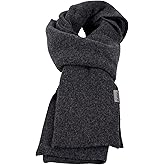 PuTian 100% Merino Wool Scarf for Men & Women Soft Warm Breathable Everyday Knitted Neck Wear