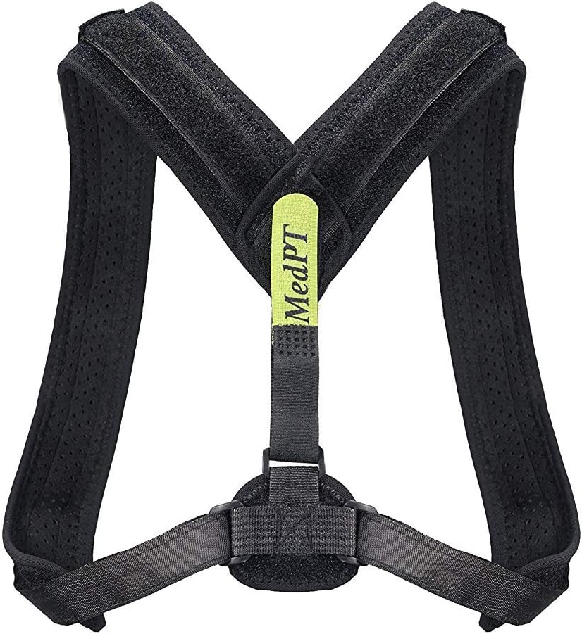 MedPT (Final Sale) - Back Posture Corrector for Men and Women - Spinal, Shoulder and Clavicle Support Brace Improve Bad Posture, Thoracic Kyphosis, Shoulder Alignment, Relieve Upper Back and Neck
