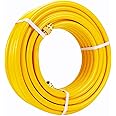 Kinchoix 35ft CSST Gas Line 3/4'' Gas Line Flex CSST Gas Pipe Kit with 2 Male Fittings Anti-Cracking Used for Stove Dryer Heater NG Appliance Propane Equipment Corrugated Stainless Steel Tubing