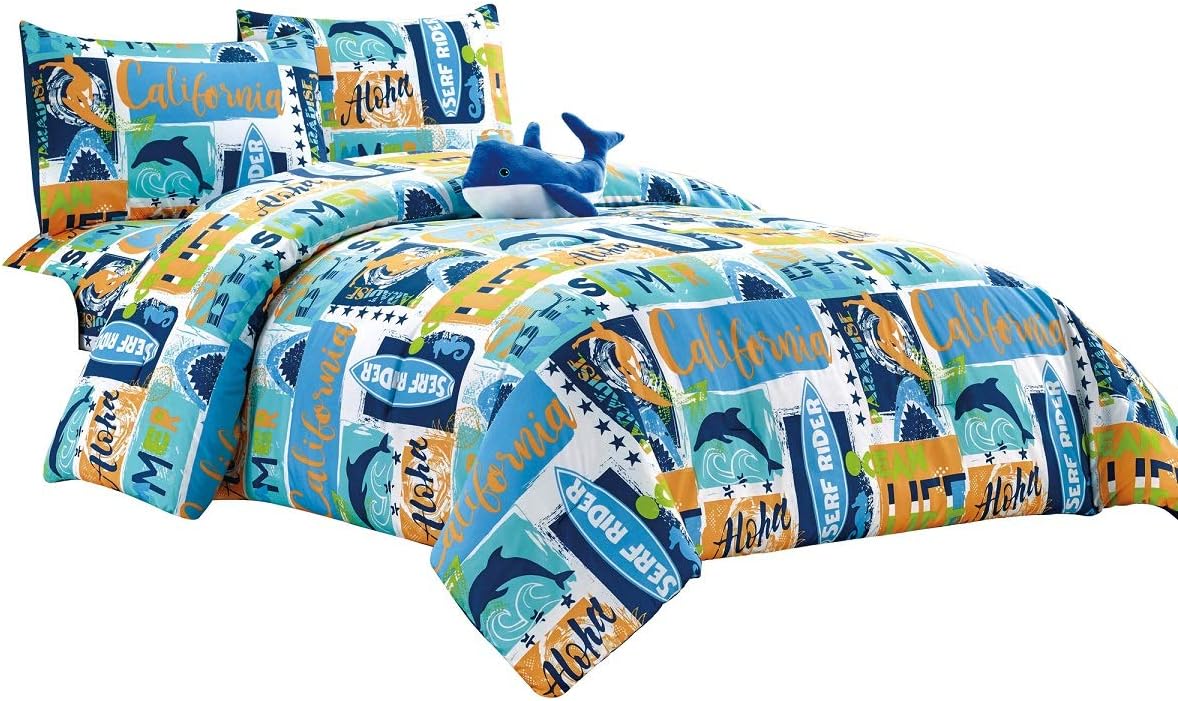 baby shark twin comforter set