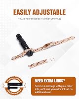 Jecanori Magnetic Bracelet Women Titanium Steel 3800 Gauss Adjustable Gift Box view 7