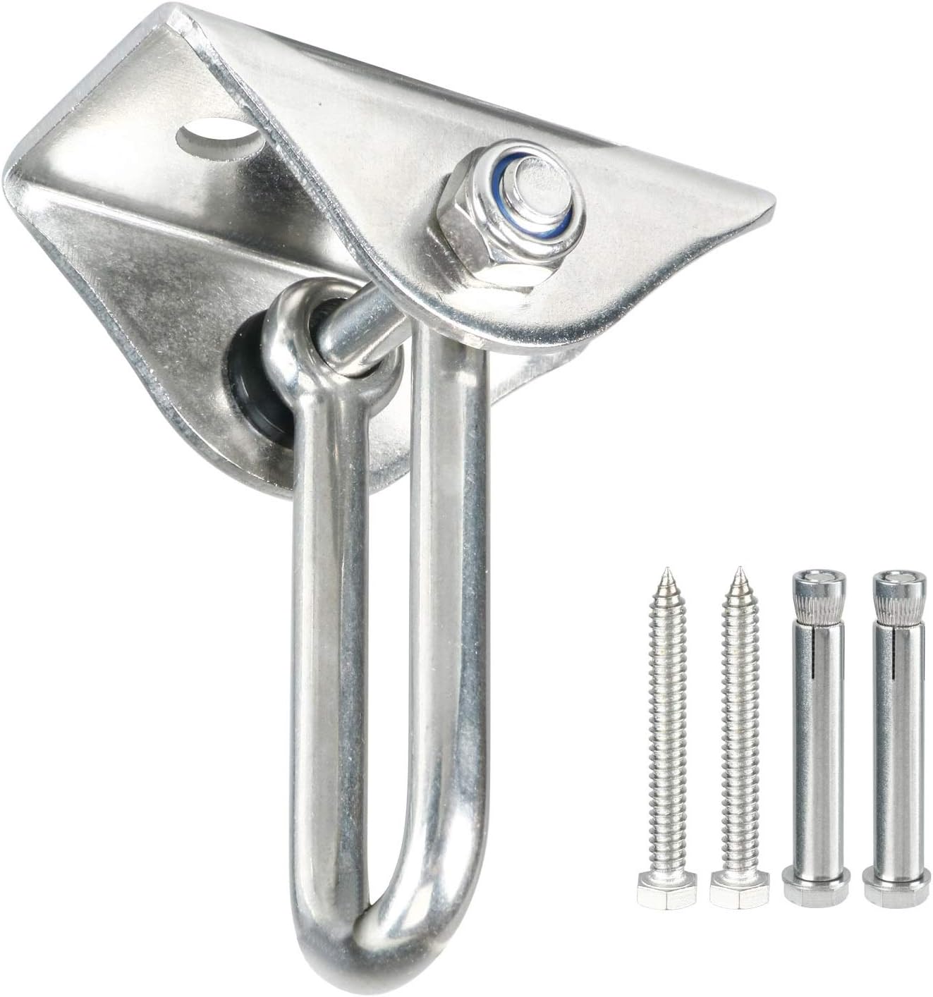 YaeGoo - Ganchos giratorios para columpio de techo con 4 tornillos