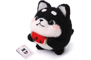 Nitlak Needle Felting Kit, Animal Needle Felting Starter Kit, Needle Felting Supplies with Felting Needles Instruction, Complete Needle Felting Tools for Beginners Adults DIY Craft (Dog)