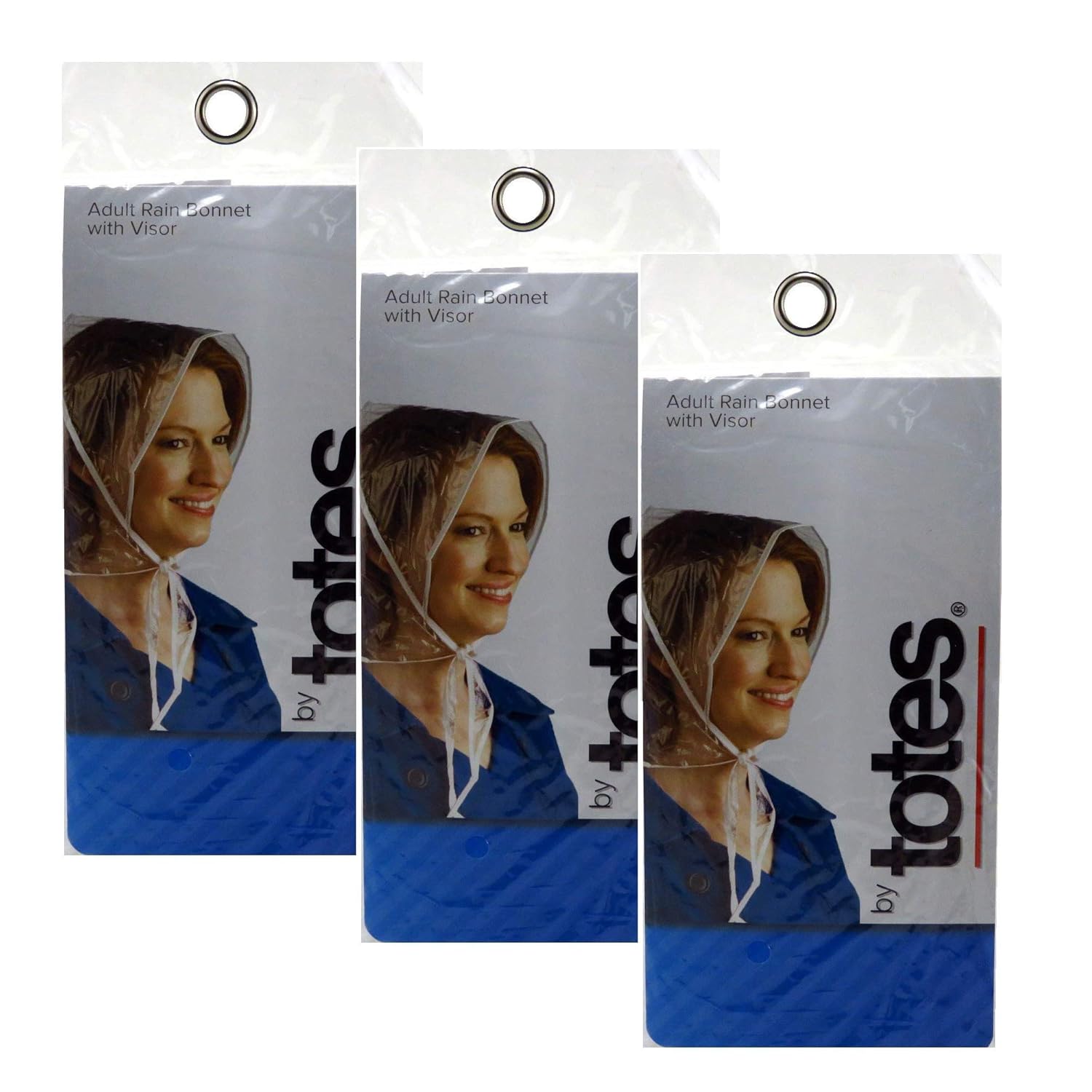 Raines Rain Bonnet With Visor Adult (3 Pack): Beauty
