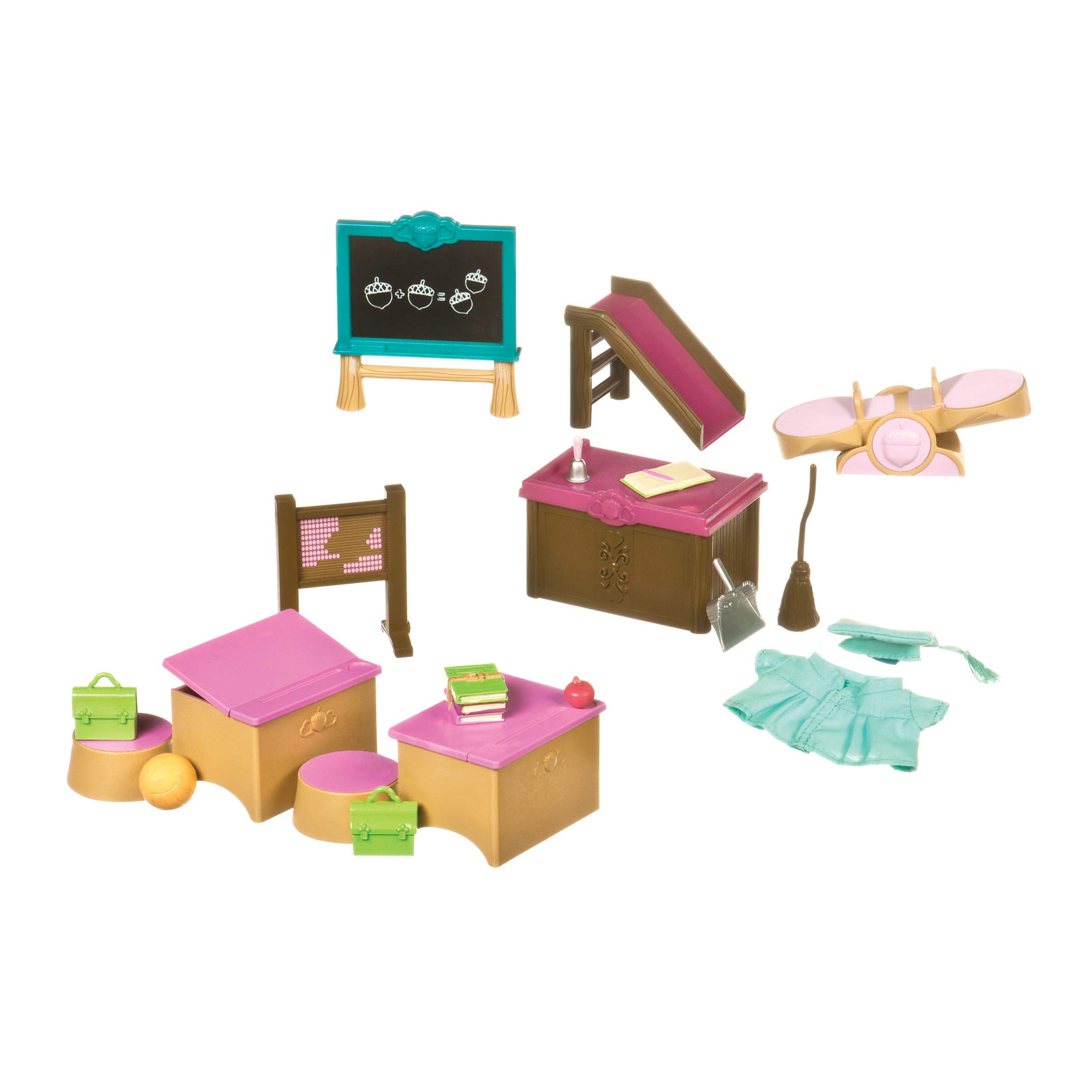 Li'l Woodzeez – Classroom & Playground Set, 20 Pieces Miniature Dollhouse Furniture & Accessories for Imaginative Pretend Play, 3+ Years — image 1