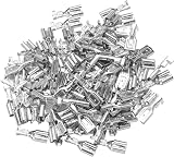 Heschen 6.3mm Female Spade Crimp Terminals 100pcs Non-Insulated Connector Tin view 7