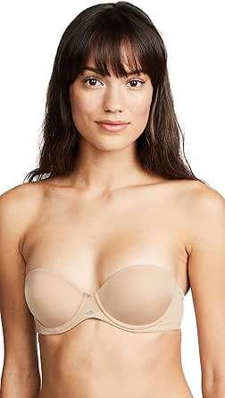 Calvin Klein Women's Naked Glamour Strapless Push Up Bra