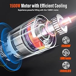 YATOINTO 3 in 1 Electric Hoist Winch, 1100lbs