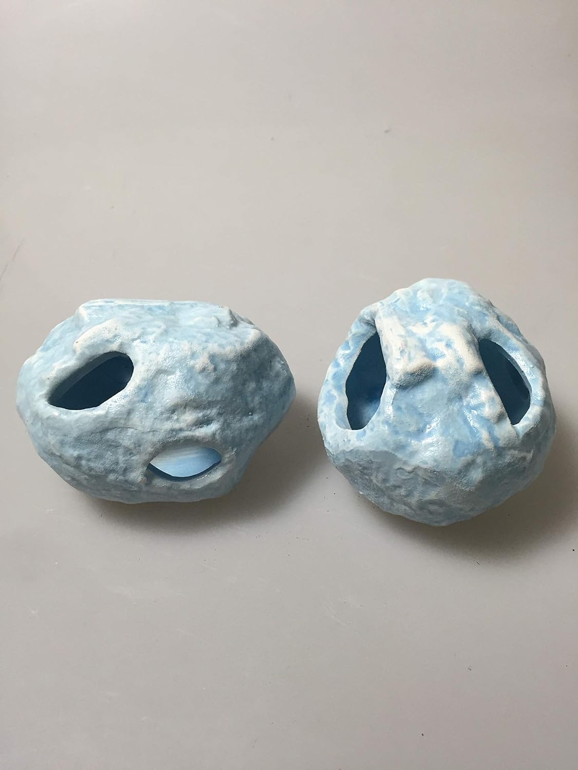 Blue Bay Ornament Safe Ceramic Aquarium Decoration Moon Stone Glowing Comfortable Fish Tank Landscape Accessories Beta Fish to Rest Breed