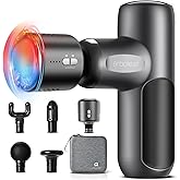 arboleaf Mini Thermacool Massage Gun, Heat and Cool Muscle Massager for Back Pain Relief, Hot Cold Percussion Massage, Heated Travel Massager Handheld Quiet, Gifts for Him Her