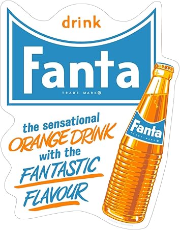 Amazon Com Drink Fanta Orange Soda Vinyl Sticker Vintage Style Arts Crafts Sewing