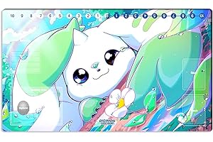 Mlikemat New DTCG Duel Playmat Digimon Board Terriermon Trading Card Game Mat Desk Pad + Free Bag (ZD002-653-SM)