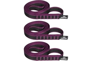 KLYTORX 18mm Nylon Climbing Sling Runner 23KN CE2008/EN566 Certified - Webbing Straps for Outdoor Rock Climbing, Rappelling, Swing, Yoga Hammock etc