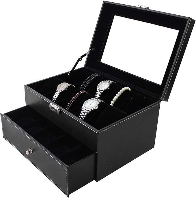 Todeco - Caja de Relojes, Caja de Almacenamiento de Relojes y Pulseras