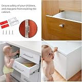 Yibaijia 8 Packs Cabinet Door Magnets Self Adhesive Ultra Thin Strips view 6