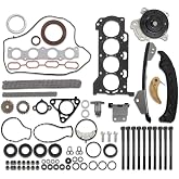 Assembroverse HS26515PT Head Gasket Set Compatible with Corolla 2009-2016 | Comes With Timing Chain Kit, Head Bolts &amp; Water Pump, Replaces 13506-0T020 13540-0T020