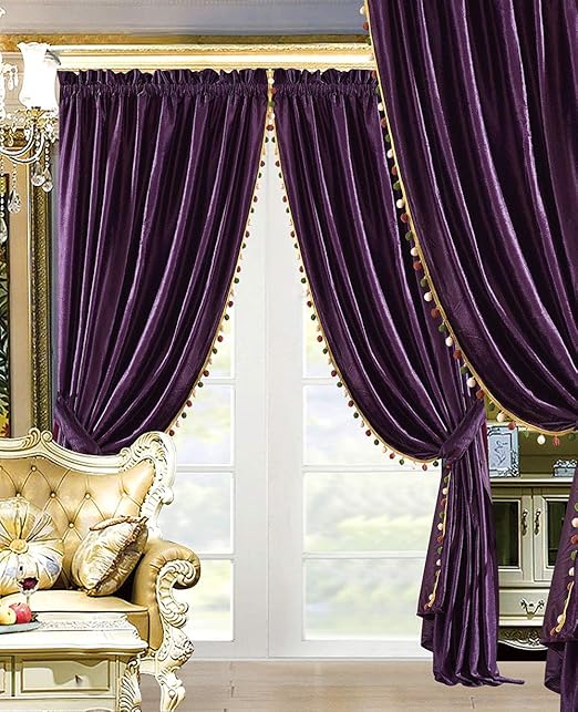 Amazon Com Modern 4 Piece Premium Quality Solid Dark Purple