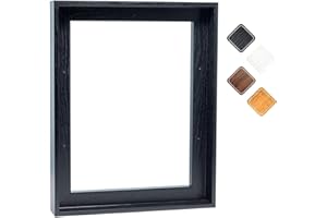 P&L ART. Canvas Floating Frame, Picture Wall Art Painting Frame for Finished Canvas Painting 1-1/4 Deep Picture Art Wall Decor (Black, 16x20)