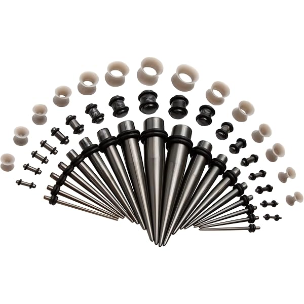 Tunnels Et Plugs Acrylique Noël - Lot De 3 à 5 Paires - Motifs Festifs - Pour Piercing D'Oreille
