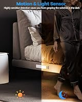 HIBOITEC 3 Color Dimmable Motion Sensor Cupboard Lights, USB-C 1500mAh view 3