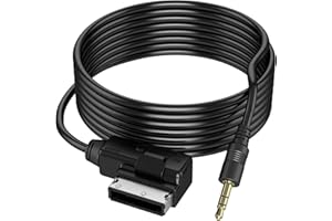 ELONN 3.5mm Jack Connector AMI Cable - AMI MDI MMI Cable with AUX Input，Compatible with Audi Music Interface/VW MDI Box or MMI System，6 Feet Extra Long