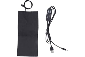 Aumotop USB Electric Cloth Heater Pad Fast Heating Foldable 4 Shift Timing Carbon Fiber Washable DC5V for Office Pet Bed 10 X