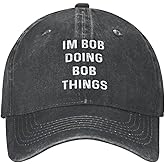 Im Bob Doing Bob Things Hat Trucker Hat Men Vintage Mesh Hat for Summer