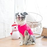 Mihachi Turtleneck Dog Jumper - Cable Knit Winter Coat with Leash Hole view 8