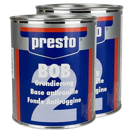 PRESTO_bundle 2X Presto Bob ROSTSCHUTZ-GRUNDIERUNG ROSTSCHUTZ Schutz ROSTFREI 750 ML 603833